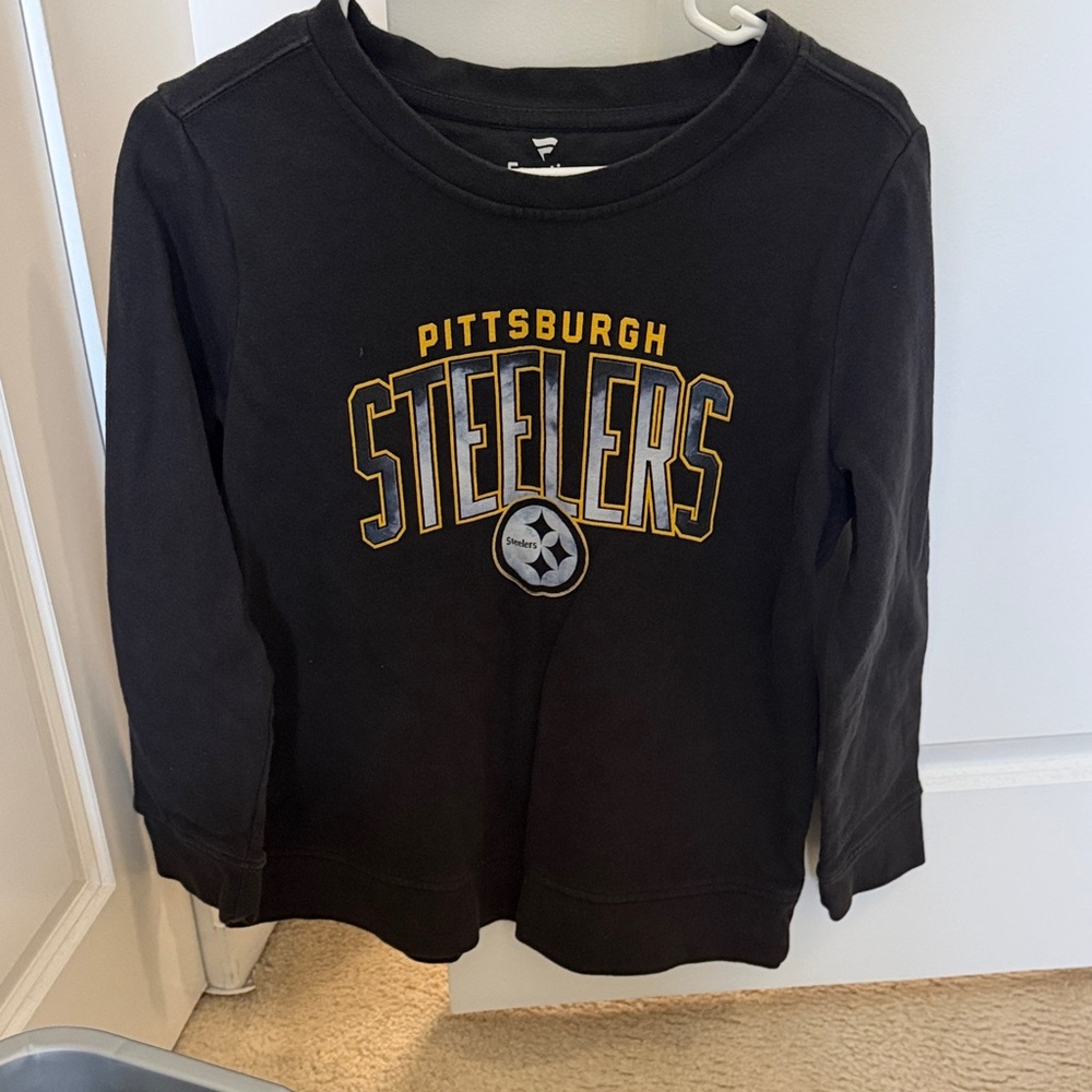 Black Steelers Crewneck